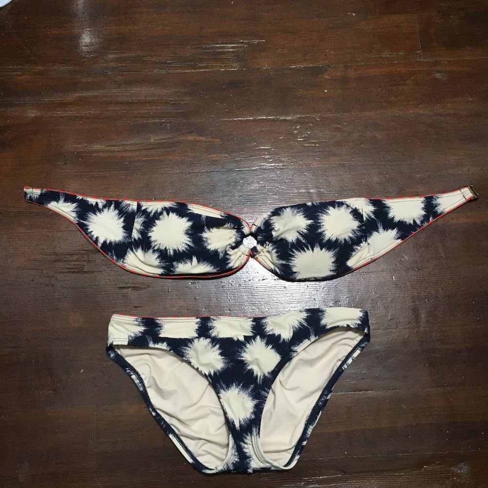 Marc Jacobs Blue and Cream Bikini
